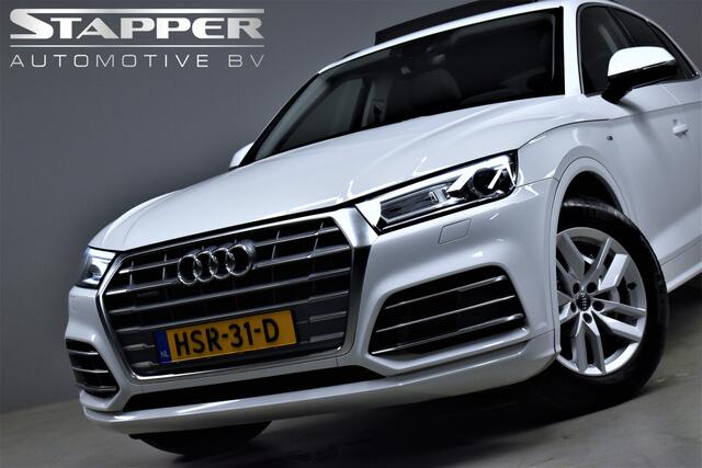 Audi Q5 50 TFSI e 299pk Quattro S-Line 1e. Eig Dealer OH Pano/Luchtvering/Trekhaak/Camera/Keyless/Navi/Led/Lmv18''