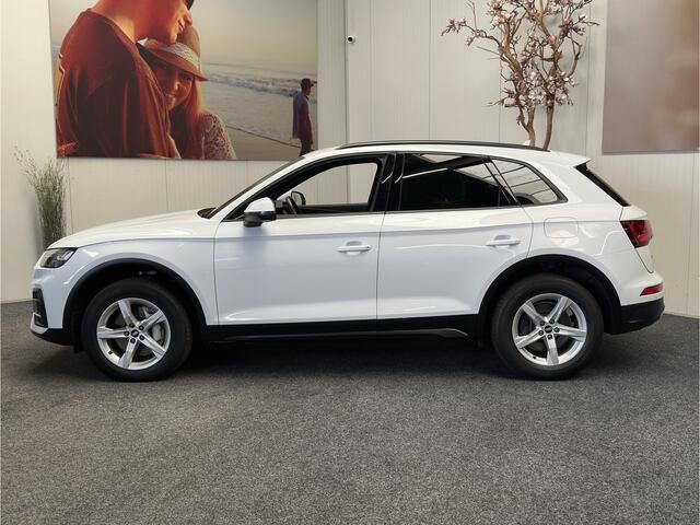Audi Q5 50 TFSI e quattro Pro Line NAVIGATIE ADAPTIVE CRUISE CONTROL CLIMATE CONTROL STOELVERWARMING BLUETOOTH TELEFOON MEDIA VOORBEREIDING RIJSTROOKSENSOREN KEYLESS GO ZEER MOOI !! 3010
