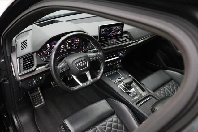 Audi Q5 3.0 TFSI SQ5 quattro 2018 Panoramadak | 360 Camera | Bang & Olufsen | Trekhaak | Luchtvering | Carplay | Cruise control | Climate control | Navigatie | Bluetooth | Digitaal dashboard | Stoelverwarming | B&O | Elek. verstelbare stoelen | Lederen bekleding