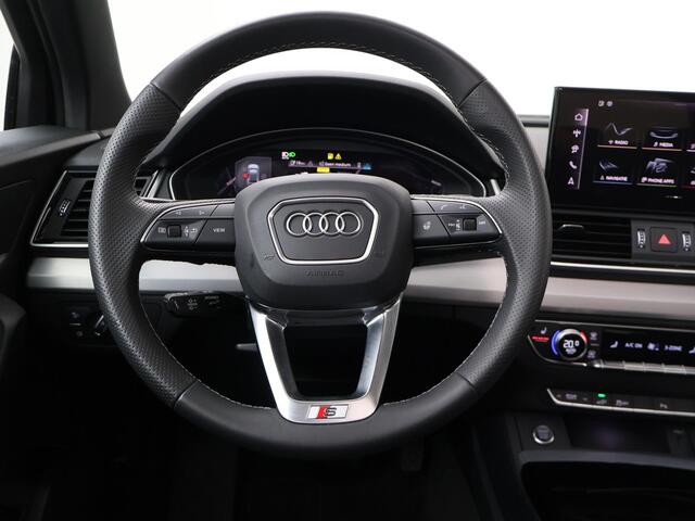 Audi Q5 55 TFSI e S edition Competition | 367 PK | SoH 93% | Automaat | Multifunctioneel stuurwiel | Adaptive Cruisecontrol | Panoramadak | Wegklapbare trekhaak |