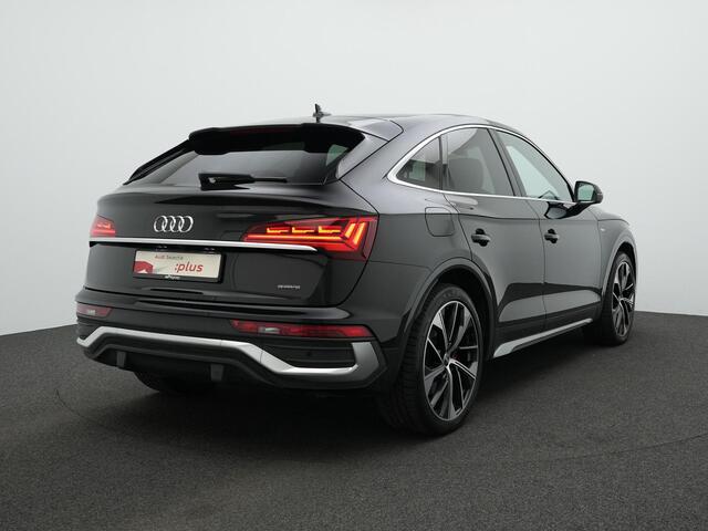 Audi Q5 Sportback 55 TFSI e 367 pk S-tronic S Edition Competition / S-Line | Luchtvering | Fijnnappa leder (rood gestikt) | Geheugenstoel | Bang & Olufsen