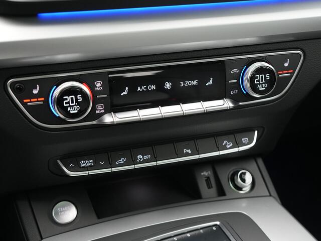 Audi Q5 50 TFSI e quattro S Line Plug In Hybrid 299pk Dealer O.H. PHEV | Panodak | 20"L.M Rotor | Apple Carplay | Sportstoelen Verwarmd | Cruise Control | Keyless | Navigatie | Virtual | 20"L.M |