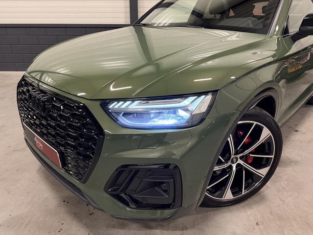 Audi Q5 Sportback 55 TFSI e S-Line 367PK DISTRIKTGRUN/PANO/LUCHTVERING/360CAMERA/LEER-SPORT/STANDKACHEL/21"AUDI-SPORT/BLACK-OPTIC/VOLLEDIG AUDI DEALER HISTORIE