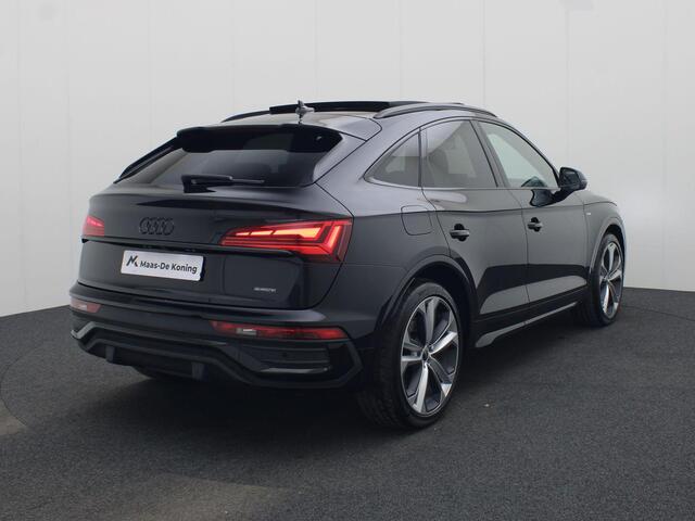 Audi Q5 Sportback 55 TFSIe 270kW/367PK S edition Competition · Panoramadak · Trekhaak · Bang & Olufsen · Luchtvering · Garantie tot mei 2030 of 100000km.