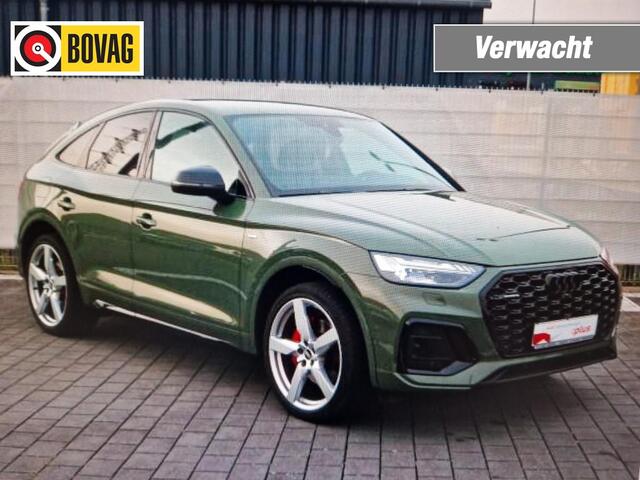 Audi Q5 50 TFSIe 299pk S-Line Black Line Quattro Matrix Luchtvering Distrikt groen!