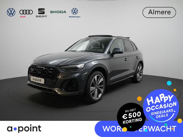 Audi Q5 55 TFSI e S edition Competition 367 pk S-tronic | Verlengde garantie | Navigatie | Panoramadak | Trekhaak (wegklapbaar) | Parkeersensoren (Park assist) | Rondomzicht camera | S-Line |