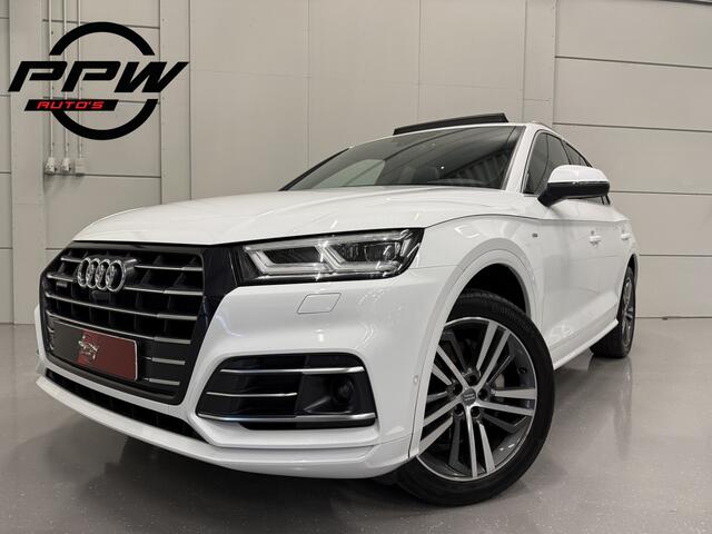 Audi Q5 55 TFSI e quattro Competition PANO/RS-LEER/B&O/ACC/360CAMERA/VIRTUAL/MATRIX/SFEER/KEYLESS/20"AUDI-SPORT/PRIVACY/PARK-ASSIST/GLETSCHERWEISS PARELMOER/VOLLEDIGE AUDI DEALER HISTORIE