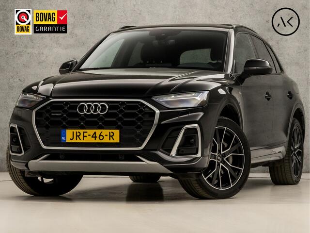 Audi Q5 50 TFSI e S edition 367Pk Automaat (FULL OPTION, PANORAMADAK, DIAMOND STITCHING, BEKERHOUDER GEKOELD/VERWARMD, CAMERA, APPLE CARPLAY, TREKHAAK, ADAPTIVE CRUISE, NIEUWSTAAT)