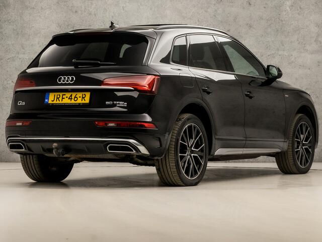 Audi Q5 50 TFSI e S edition 367Pk Automaat (FULL OPTION, PANORAMADAK, DIAMOND STITCHING, BEKERHOUDER GEKOELD/VERWARMD, CAMERA, APPLE CARPLAY, TREKHAAK, ADAPTIVE CRUISE, NIEUWSTAAT)