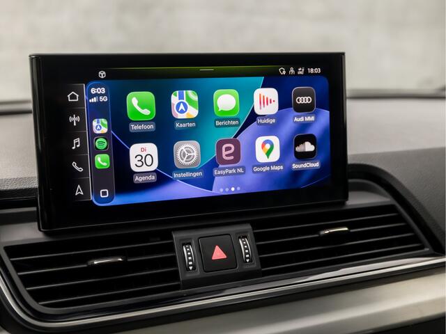 Audi Q5 50 TFSI e S edition 367Pk Automaat (FULL OPTION, PANORAMADAK, DIAMOND STITCHING, BEKERHOUDER GEKOELD/VERWARMD, CAMERA, APPLE CARPLAY, TREKHAAK, ADAPTIVE CRUISE, NIEUWSTAAT)