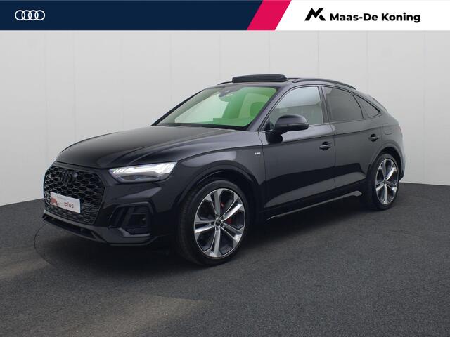 Audi Q5 Sportback 55 TFSIe 367PK S-tronic S Edition Competition · Panoramadak · Elek. Trekhaak · Bang & Olufsen · Luchtvering · Camera · Apple/Android Car Play · 21'' Inch · Garantie t/m 19-06-2030 of 100.000km.