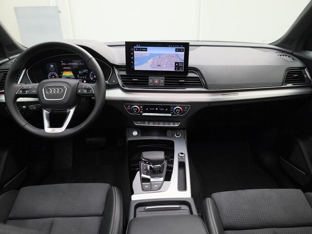 Audi Q5 Sportback 55 TFSIe 367PK S-tronic S Edition Competition · Panoramadak · Elek. Trekhaak · Bang & Olufsen · Luchtvering · Camera · Apple/Android Car Play · 21'' Inch · Garantie t/m 19-06-2030 of 100.000km.