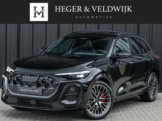 Audi Q5 2.0 TFSI e-hybrid quattro S edition Competition · S Seats · Panoramadak · Luchtvering · B&O Sound · Head-Up · Keyless · Ambiance interieur · Carbon inleg · Trekhaak · Adaptive Cruise · Passagiers display · Stoel ventilatie
