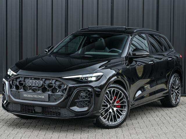 Audi Q5 2.0 TFSI e-hybrid quattro S edition Competition · S Seats · Panoramadak · Luchtvering · B&O Sound · Head-Up · Keyless · Ambiance interieur · Carbon inleg · Trekhaak · Adaptive Cruise · Passagiers display · Stoel ventilatie