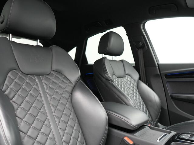 Audi Q5 Sportback 55 TFSI e Quattro 2x S-Line Plug In Hybrid 367pk PHEV | Luchtvering | Sfeerverlichting | Bang & Olufsen | Valcona Sportstoelen Verwarmd | Camera | Apple Carplay | Virtual | Keyless | Navigatie | DAB | 20"L.M |