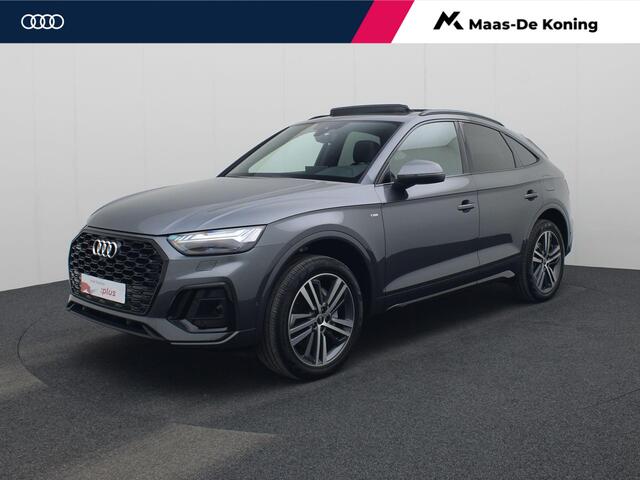 Audi Q5 Sportback 50 TFSIe 220kW/299PK S Line · Panoramadak · Trekhaak · 360°Camera + parkeersensoren · Garantie t/m 31-01-2026 of 120000km