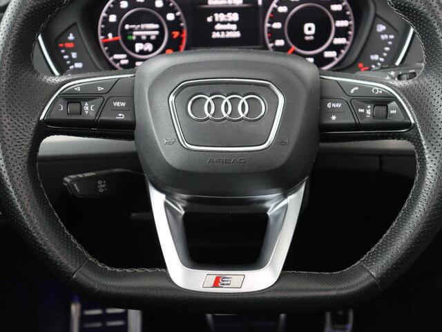 Audi Q5 2.0 TFSI S line | Panoramadak | Stoelverwarming | Virtual Cockpit | Camera | Carplay | Keyless | Side Assist | Full LED | Navigatie | Half leder | Sportstoelen | Parkeerhulp | Cruise control