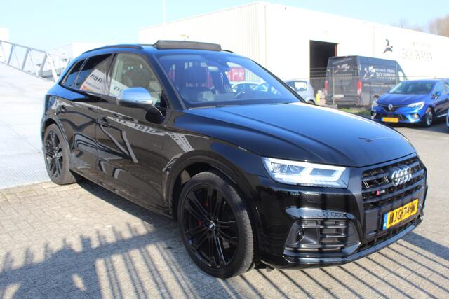 Audi Q5 3.0 TFSI SQ5 Quattro Dealeronderhouden/Panoramadak/Head-up display/Digital dashboard/Adaptieve cruise control/Adaptief onderstel/Sfeerverlichting/Achteruitrijcamera/Dodehoeksdetectie/Climate control/Stoelverwarming voor+achter/Stoelverkoeling voor/Navigat
