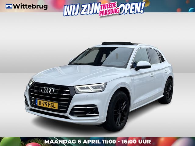 Audi Q5 55 TFSI e quattro Competition / AUTOMAAT/ 367 PK/ PANO/ LUCHTVERING/ LEER/ TREKHAAK/ CAMERA/ ACC/ ELEK.KLEP/ DODEHOEK/ CLIMA/ STOELVERWARM./ DAB/ NAVI/ LED