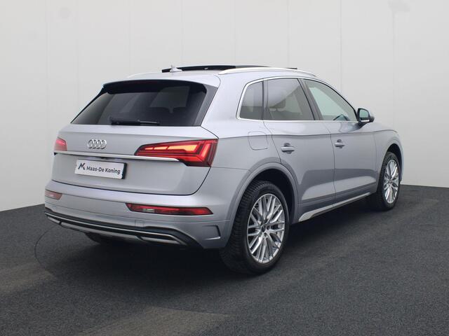Audi Q5 50 TFSIe 299pk Advanced edition · Panoramadak · Leder · Trekhaak · Stoelverwarming · Apple/Android Car Play ·