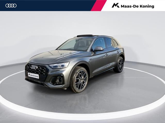 Audi Q5 50 TFSIe 220kW/299PK S Line · Panoramadak · Trekhaak · Camera · Adaptive Cruise Control · Apple/Android Car Play · Leder/Alcantara · Garantie t/m 07-06-2026