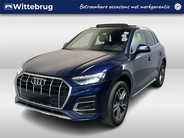 Audi Q5 50 TFSI e Advanced edition Quattro / AUTOMAA/ SOH 94%/ PANO/ 360 CAMERA/ MATRIX/ OLED ACHTERLICHTEN/ HEAD-UP/ MEMORY SEATS/ KEYLESS/ CRUISE/ AKOESTISCH GLAS/ STOELVERWARM./ SMARTPHONE INTERFACE/ NAVI/ CLIMA/ DAB/ 19" LMV