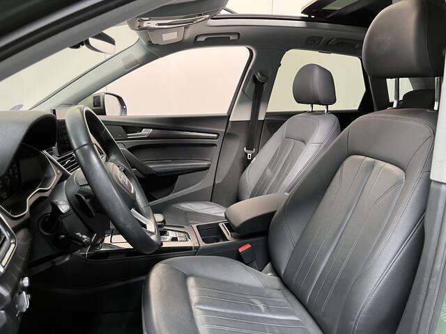 Audi Q5 50 TFSI e Advanced edition Quattro / AUTOMAAT/ SOH 95%/ LUCHTVERING/ PANO/ B&O/ CAMERA/ PARK. SENSOREN/ MATRIX/ OLED ACHTERLICHTEN/ HEAD-UP/ MEMORY SEATS/ KEYLESS/ CRUISE/ STOELVERWARM./ SMARTPHONE INTERFACE/ NAVI/ 19" LMV