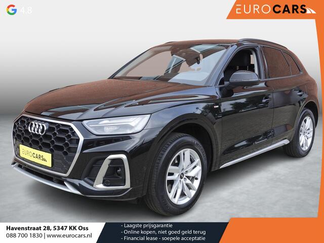 Audi Q5 50 TFSI e 300pk PHEV S Line Automaat Navigatie Camera Parkeersensoren Head Up Display Stoelverwarming LED Koplampen Cruise Control Climate Control