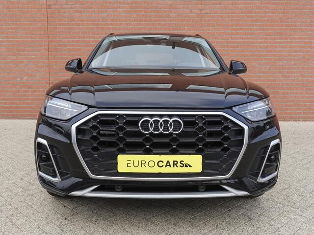 Audi Q5 50 TFSI e 300pk PHEV S Line Automaat Navigatie Camera Parkeersensoren Head Up Display Stoelverwarming LED Koplampen Cruise Control Climate Control