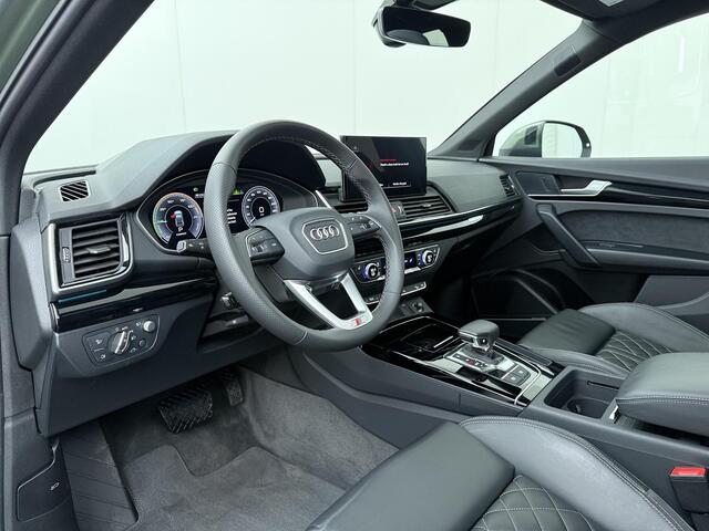 Audi Q5 Sportback 50 TFSI e S edition | 299 PK | SoH 100% | Panoramadak | Luchtvering | Head-up display | Area View 360 | Dodehoek detectie |