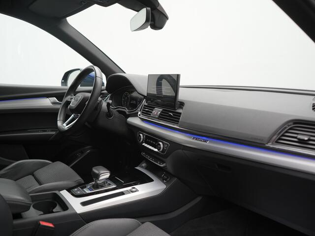 Audi Q5 55 TFSI e 2x S Line PHEV 367pk Dealer O.H. | 360 Camera | Sportstoelen Verwarmd | Sfeerverlichting | 20"L.M | Virtual Cockpit | Cruise Control | Navigatie | DAB | Plug In Hybrid |