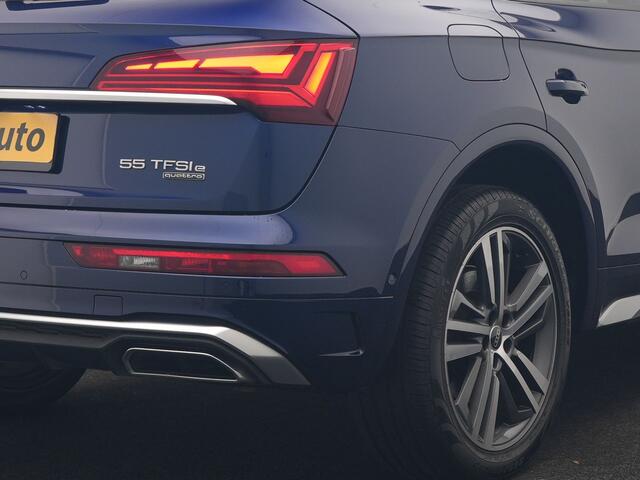 Audi Q5 55 TFSI e 2x S Line PHEV 367pk Dealer O.H. | 360 Camera | Sportstoelen Verwarmd | Sfeerverlichting | 20"L.M | Virtual Cockpit | Cruise Control | Navigatie | DAB | Plug In Hybrid |