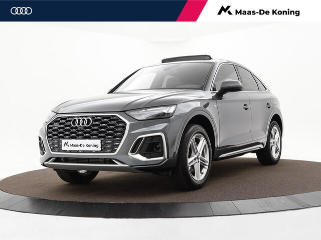 Audi Q5 Sportback 50 TFSIe 299pk S-Tronic S edition Competition · Panoramadak · Camera · Keyless · Elek. Stoelen + Geheugen Bestuurder · Elek. Achterklep · Apple/Android Car Play ·