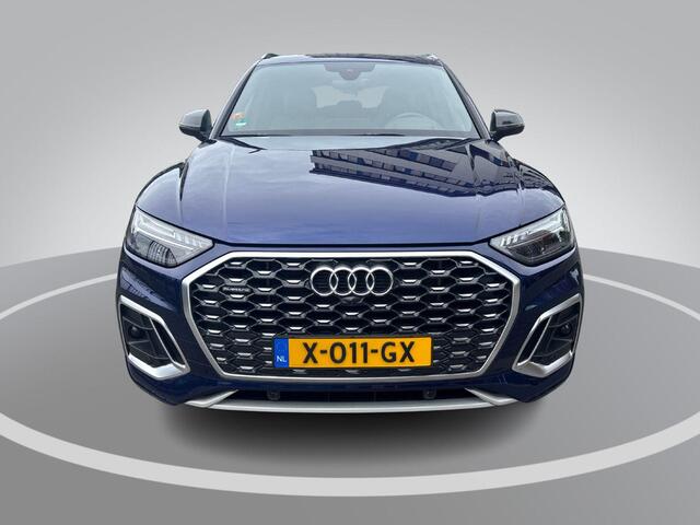 Audi Q5 Sportback 50 TFSI e 299pk S edition Competition · Panoramadak · 360 gr. Camera · Bang & Olufsen · Luchtvering · Apple/Android Car Play · Stoel+achterbank verwarmd · 20'' velgen · Garantie t/m 07-02-2028 of 100.000km