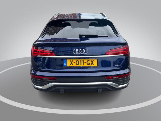 Audi Q5 Sportback 50 TFSI e 299pk S edition Competition · Panoramadak · 360 gr. Camera · Bang & Olufsen · Luchtvering · Apple/Android Car Play · Stoel+achterbank verwarmd · 20'' velgen · Garantie t/m 07-02-2028 of 100.000km