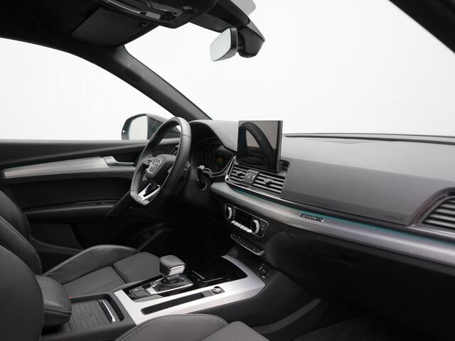Audi Q5 50 TFSI e S Line PHEV 300pk Dealer O.H. | Matrix LED | 360 Camera | Bang & Olufsen Audio | Sfeerverlichting | Keyless | Elektrische Sportstoelen Verwarmd | Navigatie | DAB | Cruise Control | Plug In Hybrid |