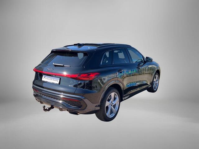 Audi Q5 2.0TFSIe-hybrid 220kW/299PK quattro S Line · Panoramadak · Trekhaak · 360°Camera + Parkeersensoren · Leder · Garantie t/m 17-05-2030 of 120000km.