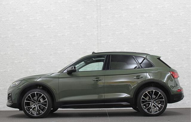 Audi Q5 50 TFSI e #RS-Leder | Panorama | ACC | Carbon | Virtual-Cockpit | 3-Zone Clima | Carplay | Zonwering | Getint Glas | Black-Optic | Lane-Assist | Stoelverwarming | District Green | Rijklaar incl. Bovag garantie |