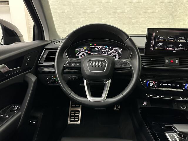 Audi Q5 50 TFSI e #RS-Leder | Panorama | ACC | Carbon | Virtual-Cockpit | 3-Zone Clima | Carplay | Zonwering | Getint Glas | Black-Optic | Lane-Assist | Stoelverwarming | District Green | Rijklaar incl. Bovag garantie |