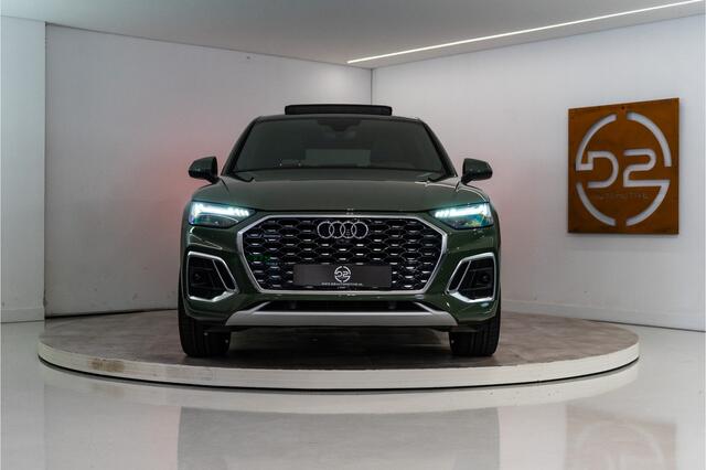 Audi Q5 Sportback 55 TFSI e S Line 367PK | District Green | Pano | Virtual | 21'' | SQ5 Sierstukken | 12 MND Garantie