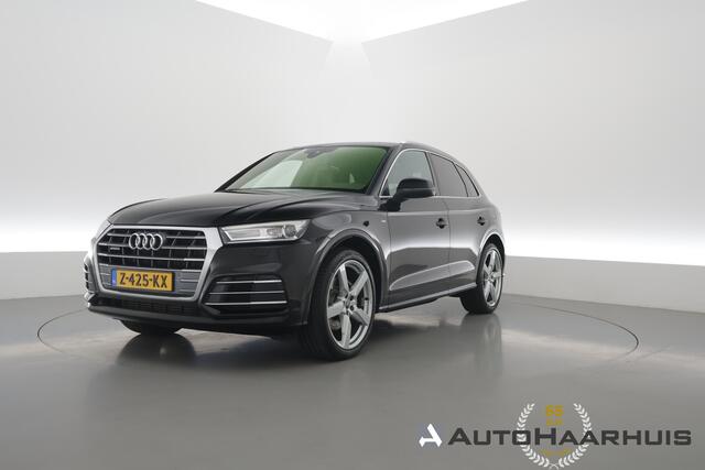 Audi Q5 50 TFSI e quattro S edition | Rijklaar! | Luchtvering | Elek. Trekhaak | 2x S-Line | Dig. Cockpit | Camera+PDC | Stoelverw. | Elek.Stoel | Climate | Sfeerverl. | LED | Elek. Klep | Keyless | V