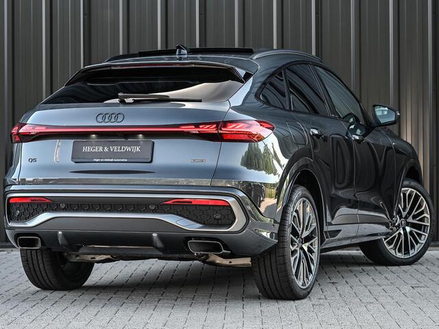Audi Q5 Sportback 2.0 TFSI e-hybrid quattro S edition 367pk | S-stoelen | Panoramadak | Elektr. trekhaak | Oled verlichting | Adaptive cruise control | Tech Plus | 360 Camera | Memory | Ambiance interieur |
