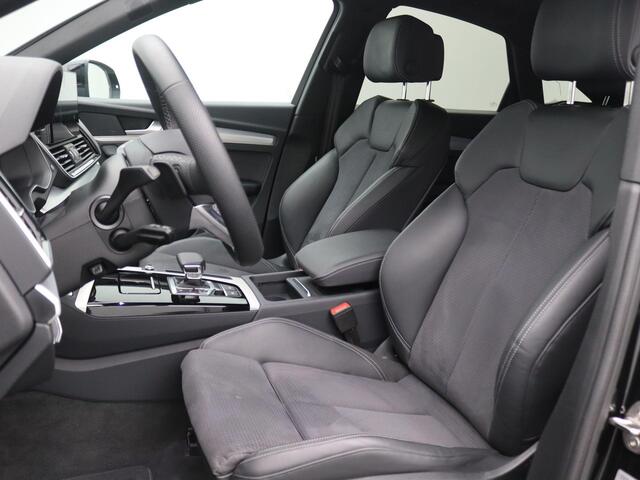 Audi Q5 Sportback 55 TFSI e S edition Competition 367PK S-Tronic SOH 94%, Pano-Schuifdak, Trekhaak, S-Line, Memorystoel, 21" LM Velgen, Side Assist, Keyless, Elektr. Achterklep, Achteruitrijcamera, Head-up display,