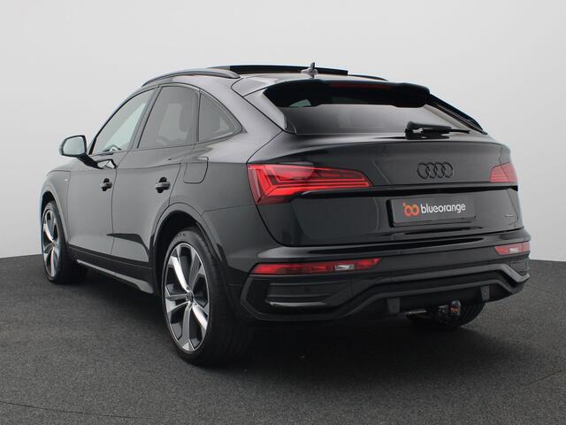 Audi Q5 Sportback 55 TFSI e S edition Competition 367PK S-Tronic SOH 94%, Pano-Schuifdak, Trekhaak, S-Line, Memorystoel, 21" LM Velgen, Side Assist, Keyless, Elektr. Achterklep, Achteruitrijcamera, Head-up display,