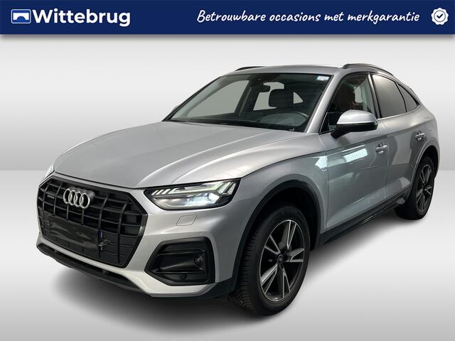 Audi Q5 Sportback 50 TFSI e Advanced Quattro / AUTOMAAT/ LEER/ PARK.SENSOR.V+A/ CAMERA/ SMARTPHONE INTERFACE/ STOELVERWARM./ MEMORY SEAT/ ELEK.ACHTERKLEP/ HEAD-UP/ CRUISE/ KEYLESS/ DIGITAL DASH/ RIJ-MODI/ NAVI/ DAB/ CLIMA/ LED