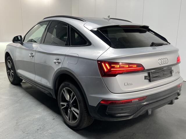 Audi Q5 Sportback 50 TFSI e Advanced Quattro / AUTOMAAT/ LEER/ PARK.SENSOR.V+A/ CAMERA/ SMARTPHONE INTERFACE/ STOELVERWARM./ MEMORY SEAT/ ELEK.ACHTERKLEP/ HEAD-UP/ CRUISE/ KEYLESS/ DIGITAL DASH/ RIJ-MODI/ NAVI/ DAB/ CLIMA/ LED