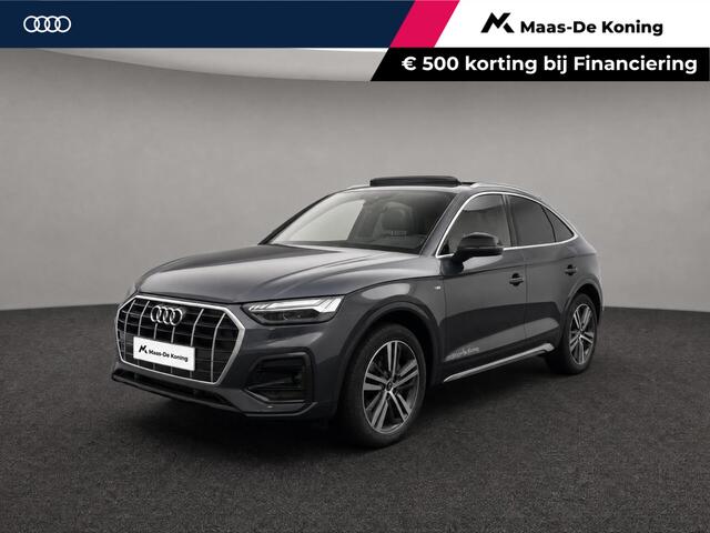 Audi Q5 Sportback 50 TFSIe 299pk Advanced Edition · Panoramadak · Luchtvering · Camera · Elek. Stoelen · Matrix LED · Stuur- & Stoelverwarming · Garantie t/m 16-01-2029 of 100.000km