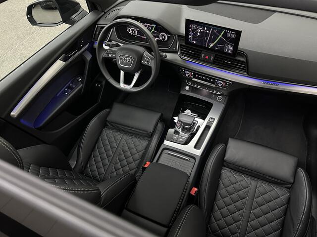 Audi Q5 55 367pk Competition #RS-Leder | ACC | Panorama | Lane Assist | 21" | Sfeerverlichting | Camera | Carplay | Stuurwielverwarming | Black Optic | Draadloos laden | Sportstoelen | 91000,= Nw.Pr. | 10-2024 | 23dkm! | Fabr. Garantie. – foto 4
