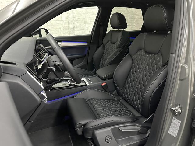 Audi Q5 55 367pk Competition #RS-Leder | ACC | Panorama | Lane Assist | 21" | Sfeerverlichting | Camera | Carplay | Stuurwielverwarming | Black Optic | Draadloos laden | Sportstoelen | 91000,= Nw.Pr. | 10-2024 | 23dkm! | Fabr. Garantie. – foto 5