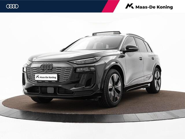 Audi Q6 e-tron edition 83 kWh 252pk · SOH 96,3% · Panoramadak · 360 Camera · Inklap. Trekhaak · Luchtvering · Stuur- & Stoelverwarming · Apple/Android Car Play · Garantie t/m 13-07-2030 of 100.000km